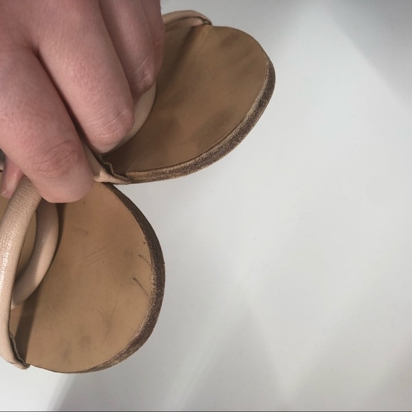 MARYAM NASSIR ZADEH Frida? Slide Sandal Two Strap Leather Low Heel Tan Nude 39 - Picture 9 of 10